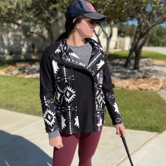 NWT Aztec Print Soft Jacket Coat - Picture 4 of 9